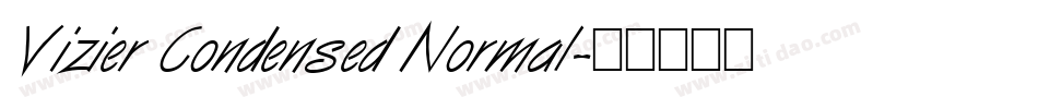 Vizier Condensed Normal字体转换